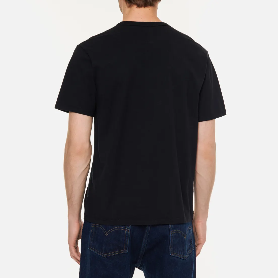 Maison Kitsune Мужская футболка Profile Fox Patch Pocket