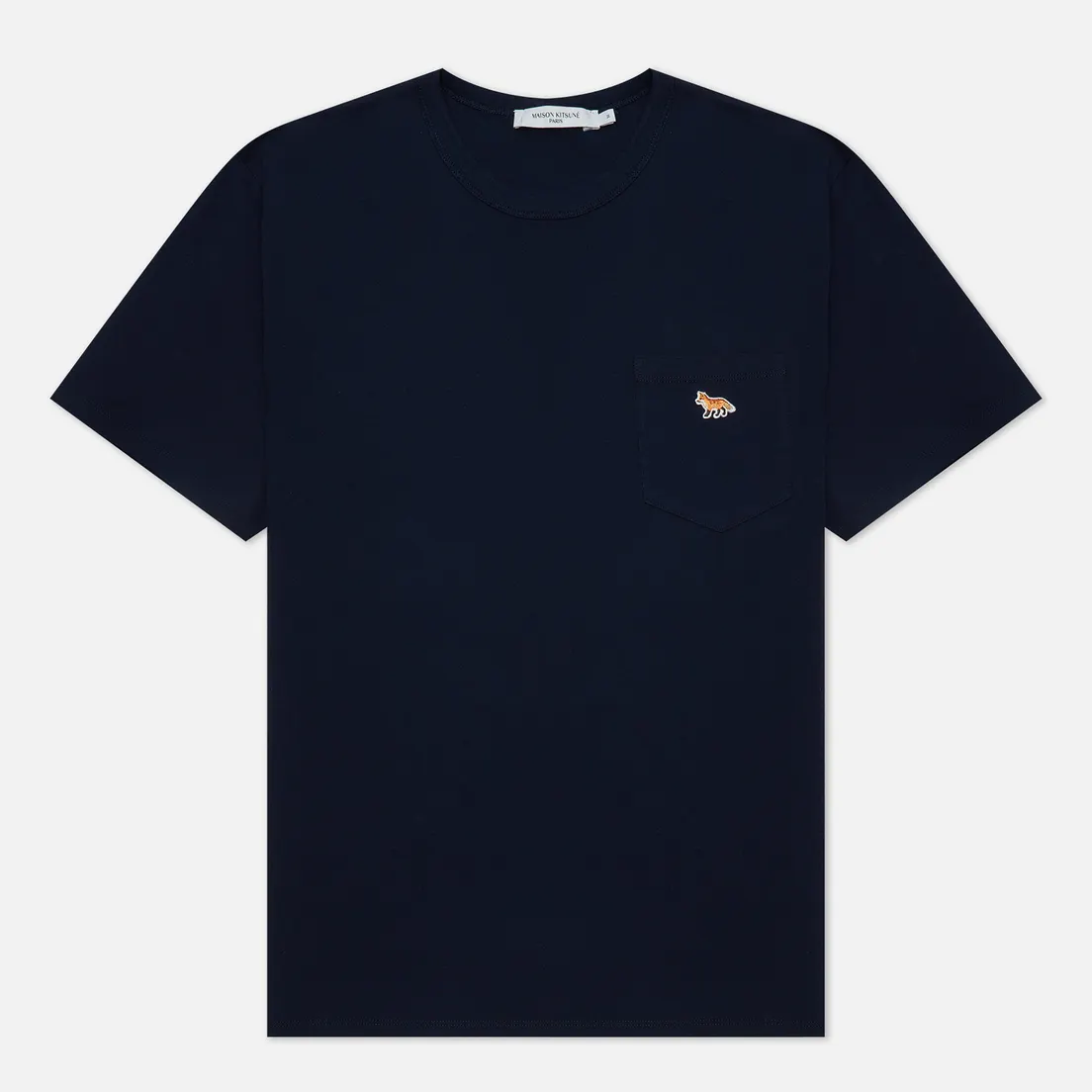 Maison Kitsune Мужская футболка Profile Fox Patch Pocket