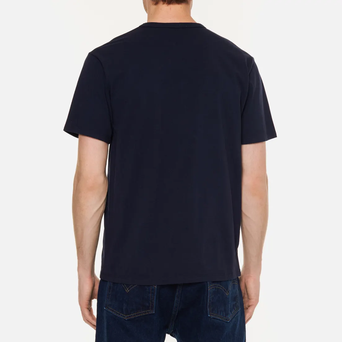 Maison Kitsune Мужская футболка Profile Fox Patch Pocket
