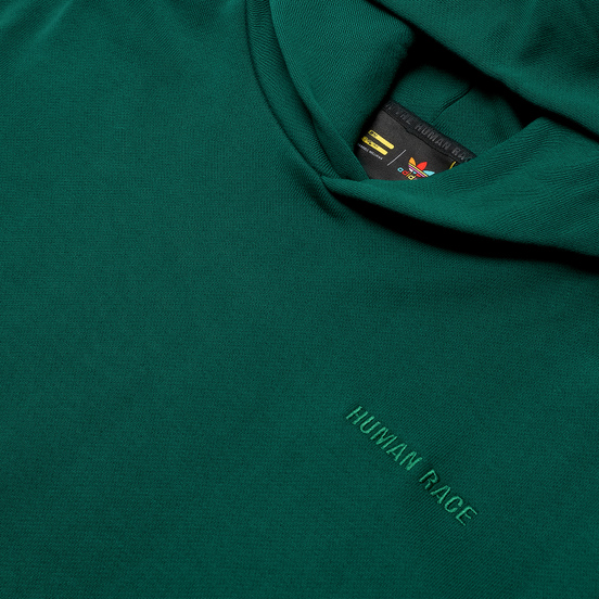 Мужская толстовка adidas Originals x Pharrell Williams Basics Hoodie Dark Green