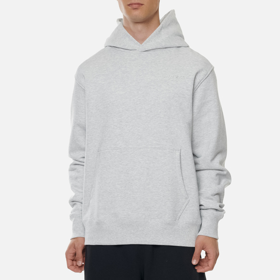 Мужская толстовка adidas Originals x Pharrell Williams Basics Hoodie Light Grey Heather