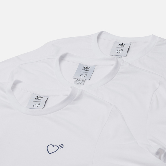 Комплект мужских футболок adidas Originals x Human Made 3-Pack White