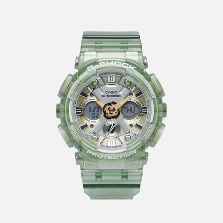 фото Наручные часы casio g-shock gma-s120gs-3a skeleton s, цвет зелёный