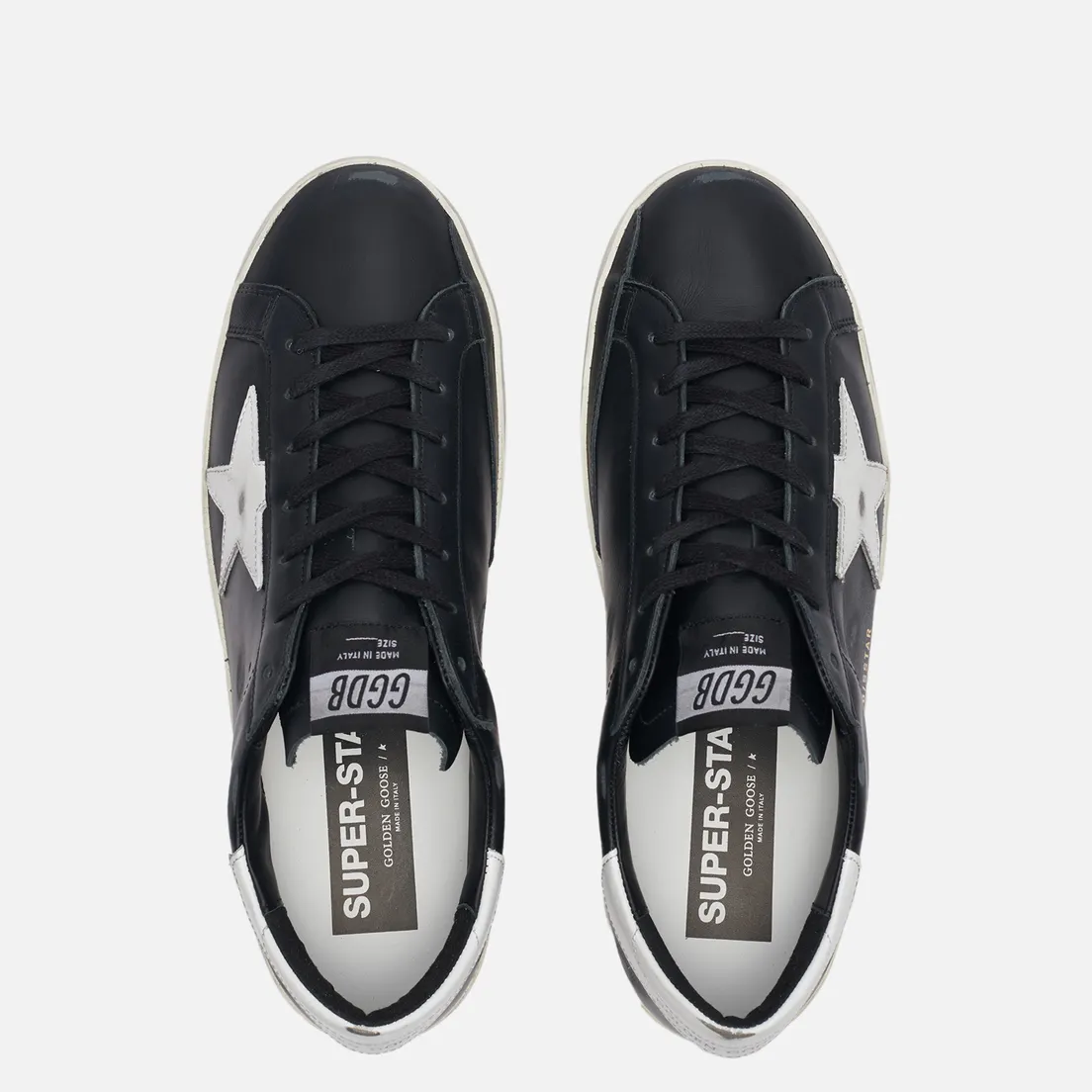 Golden Goose Мужские кроссовки Superstar Leather/Shiny Leather Star