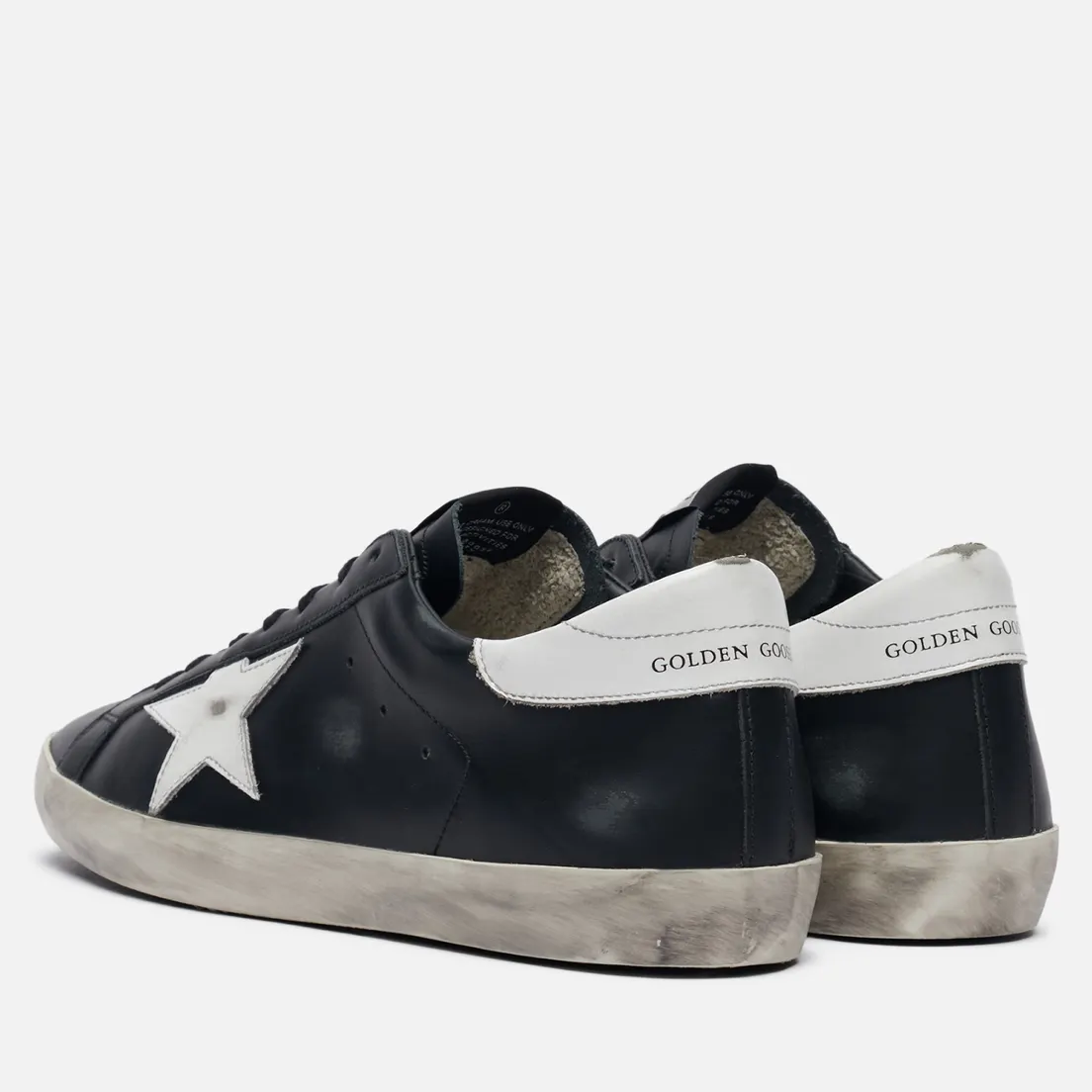 Golden Goose Мужские кроссовки Superstar Leather/Shiny Leather Star