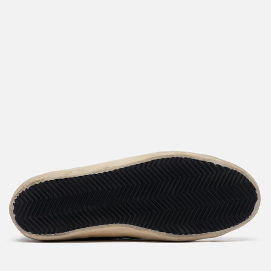 Мужские кроссовки Golden Goose Superstar Denim/Laminated Star Dark Blue/Cuoio/Silver/Gold