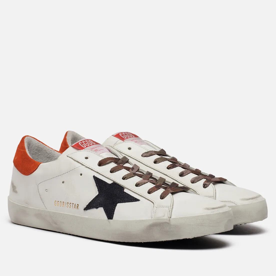 Golden Goose Мужские кроссовки Superstar Leather/Leather Star