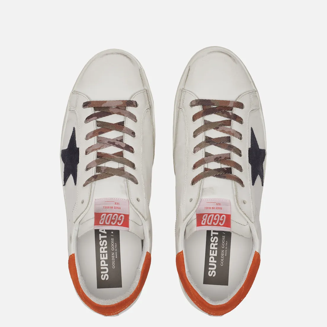 Golden Goose Мужские кроссовки Superstar Leather/Leather Star