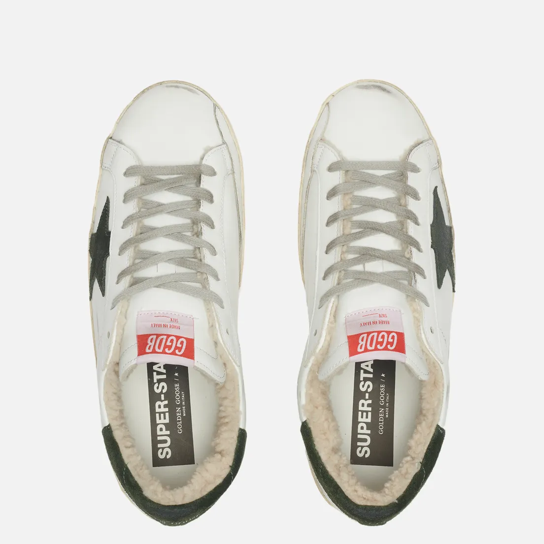 Golden Goose Мужские кроссовки Super-Star Leather/Suede Star