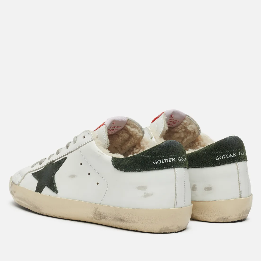 Golden Goose Мужские кроссовки Super-Star Leather/Suede Star