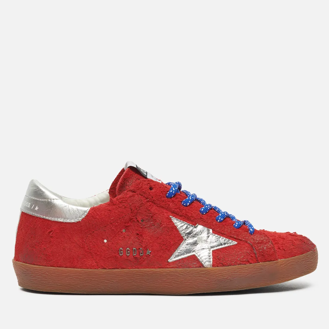 Golden Goose Мужские кроссовки Super-Star Long Hair Suede/Laminated Star