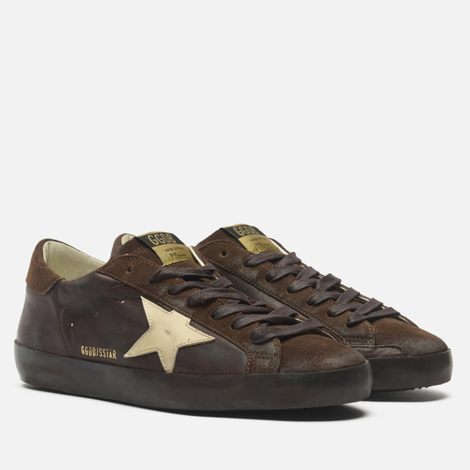 Мужские кроссовки Golden Goose Super-Star Leather Star