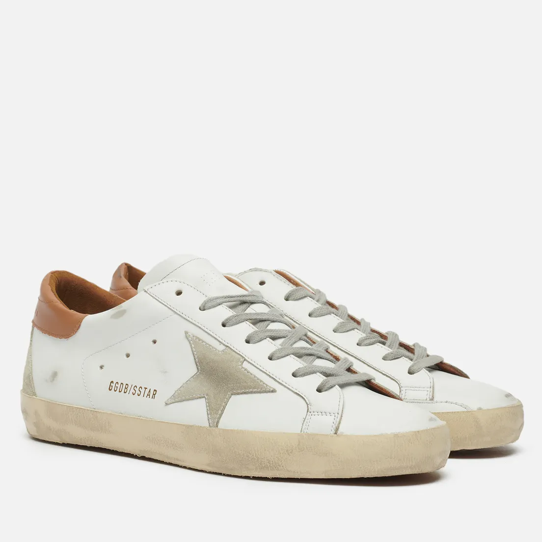 Golden Goose Мужские кроссовки Super-Star Leather/Suede Star