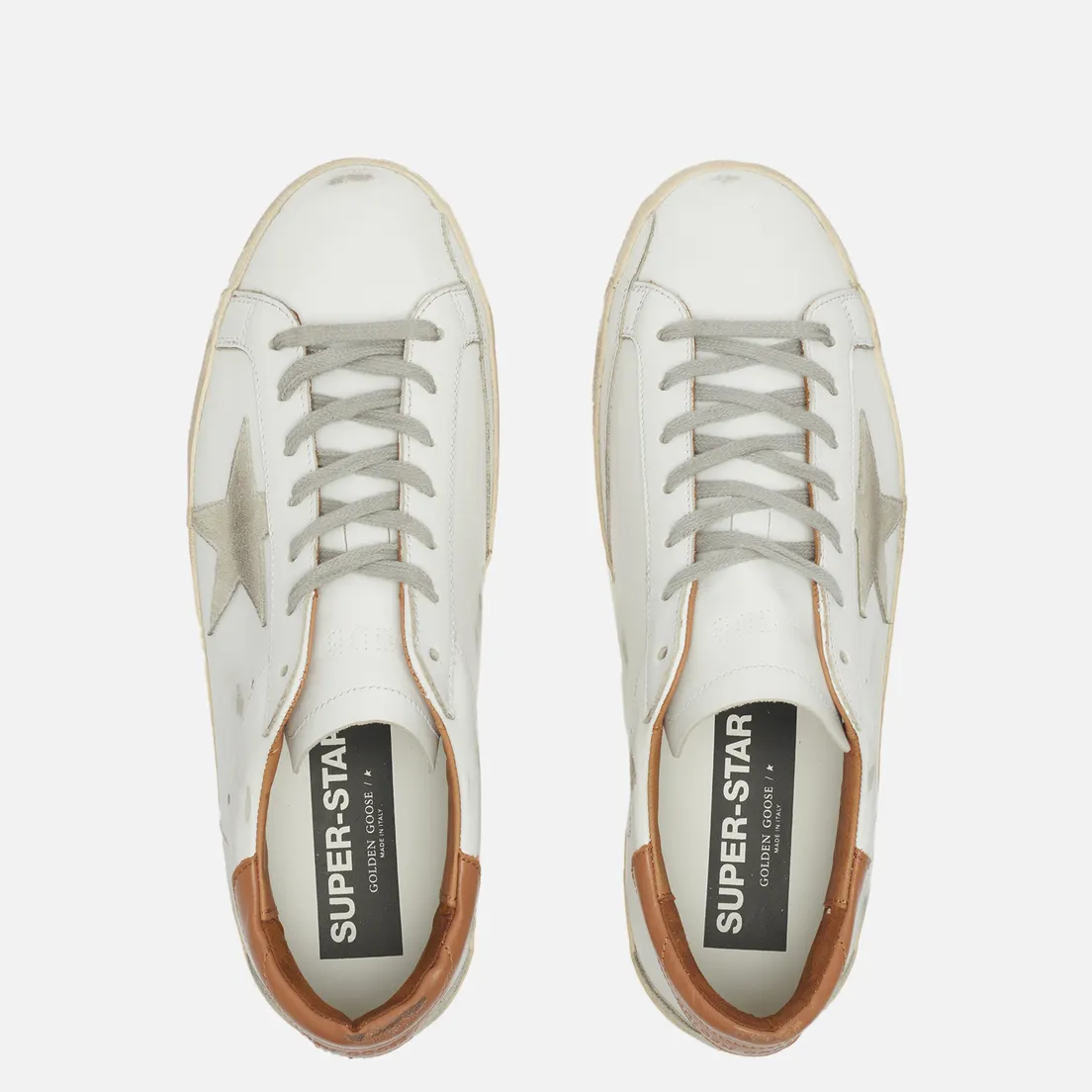 Golden Goose Мужские кроссовки Super-Star Leather/Suede Star