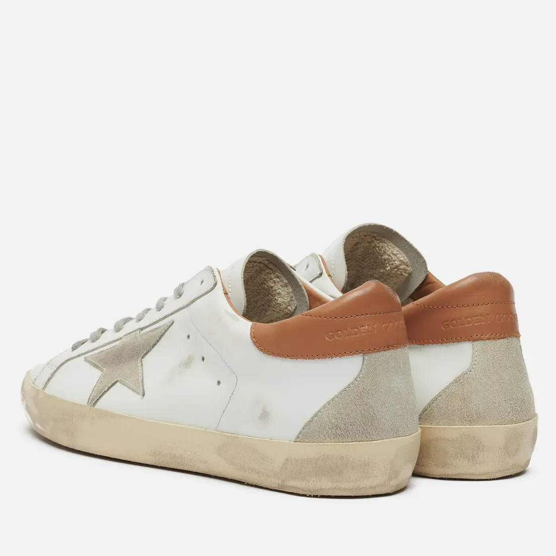 Golden Goose Мужские кроссовки Super-Star Leather/Suede Star