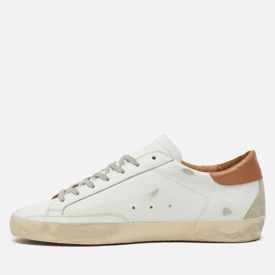 Мужские кроссовки Golden Goose Super-Star Leather/Suede Star White/Ice/Light Brown