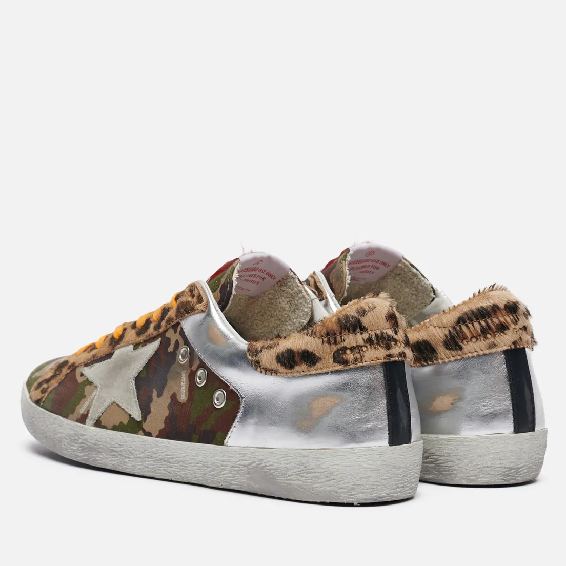 Golden Goose Мужские кроссовки Superstar Camouflage & Laminated