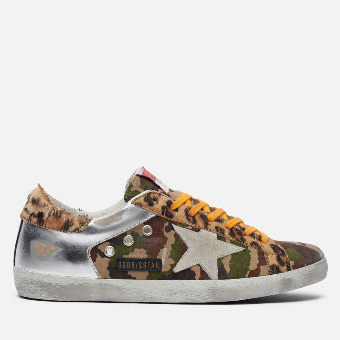 Golden Goose Мужские кроссовки Superstar Camouflage & Laminated