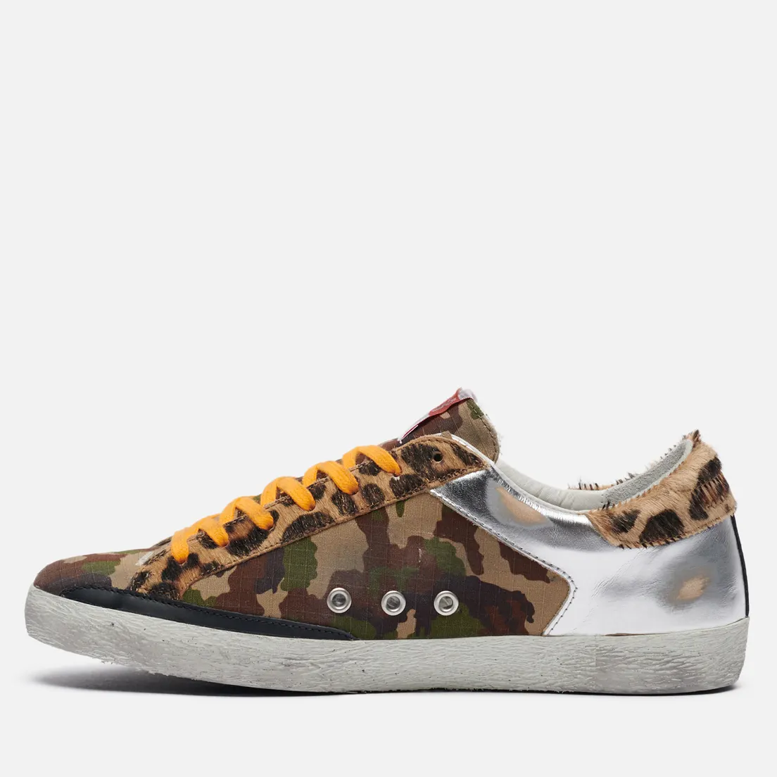 Golden Goose Мужские кроссовки Superstar Camouflage & Laminated