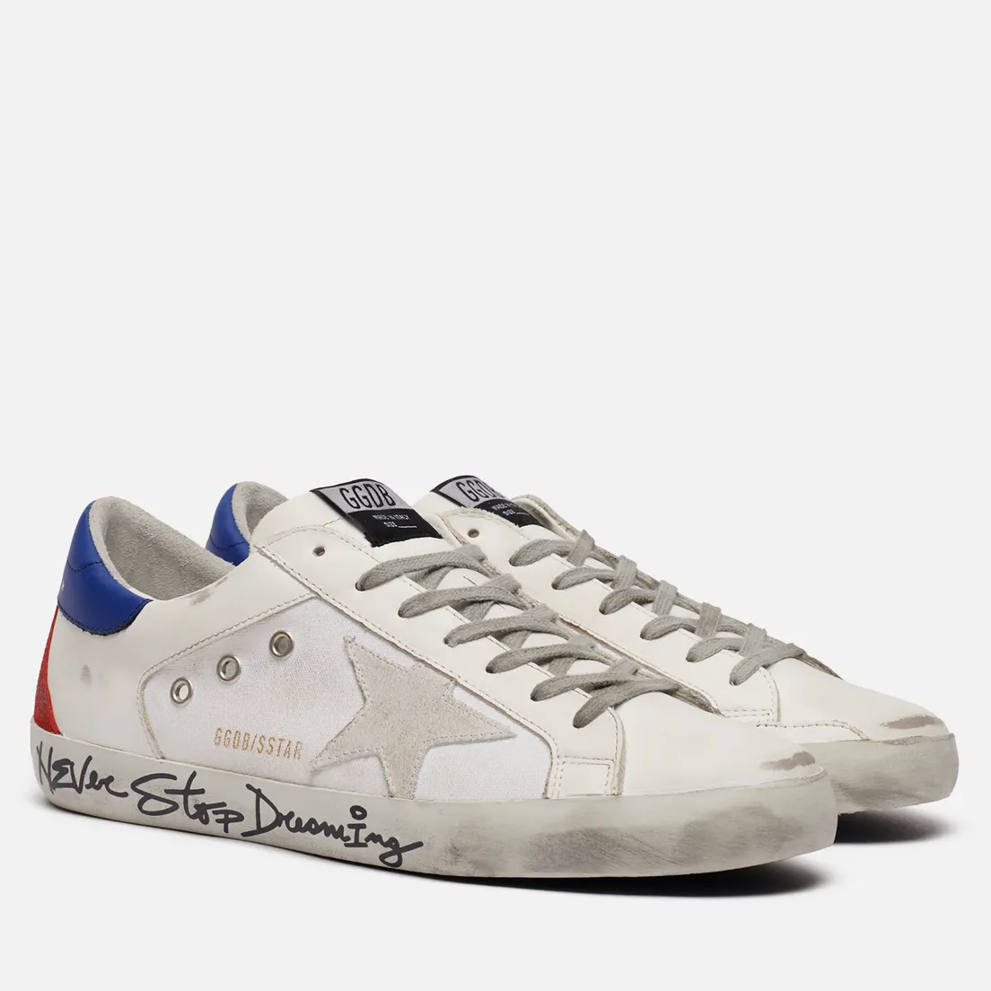 Golden Goose Мужские кроссовки Superstar Canvas/Leather Signature Foxing