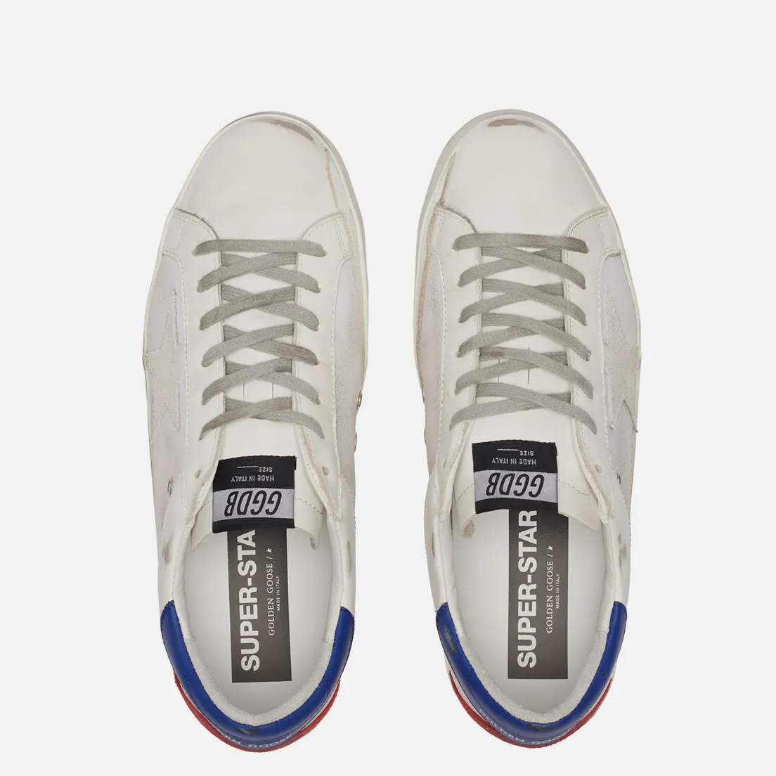Golden Goose Мужские кроссовки Superstar Canvas/Leather Signature Foxing