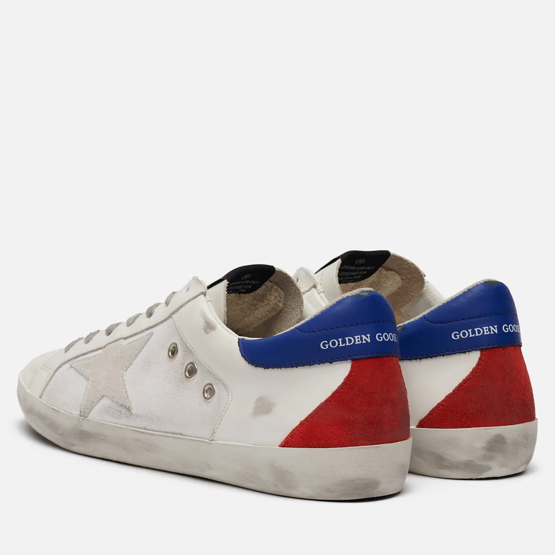 Golden Goose Мужские кроссовки Superstar Canvas/Leather Signature Foxing