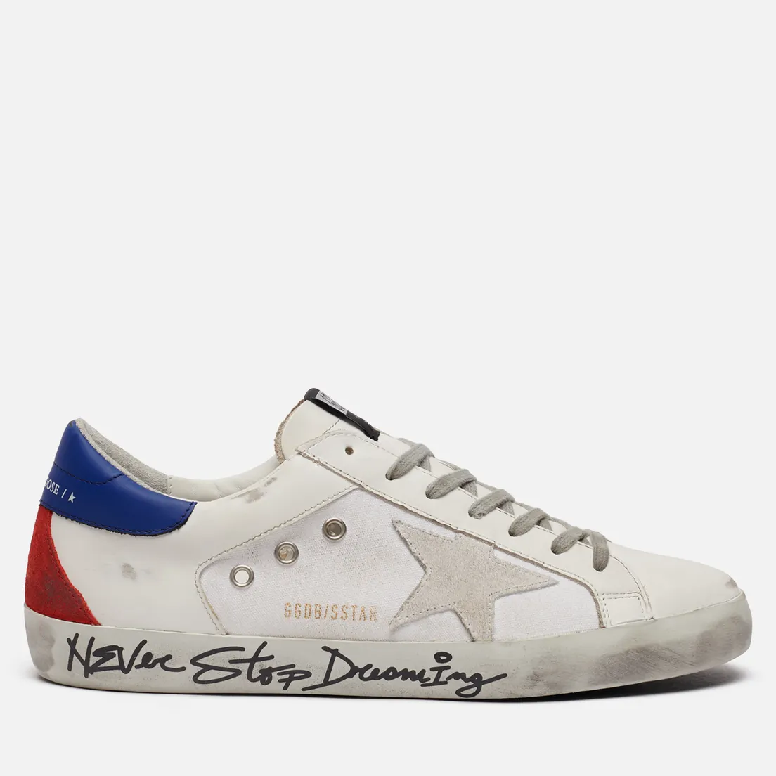 Golden Goose Мужские кроссовки Superstar Canvas/Leather Signature Foxing