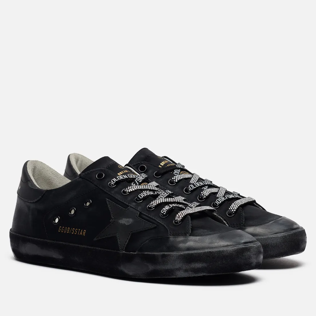 Golden Goose Мужские кроссовки Superstar Satin/Leather Star