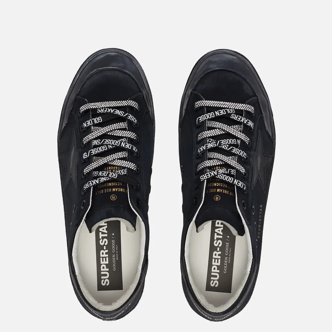 Golden Goose Мужские кроссовки Superstar Satin/Leather Star