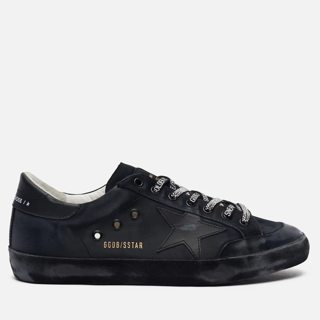 Golden Goose Мужские кроссовки Superstar Satin/Leather Star