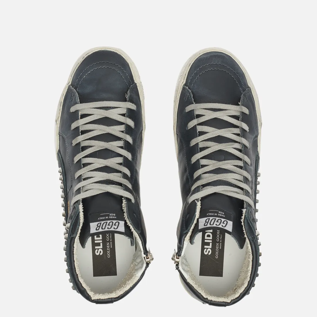 Golden Goose Мужские кроссовки Slide Classic Leather Studs