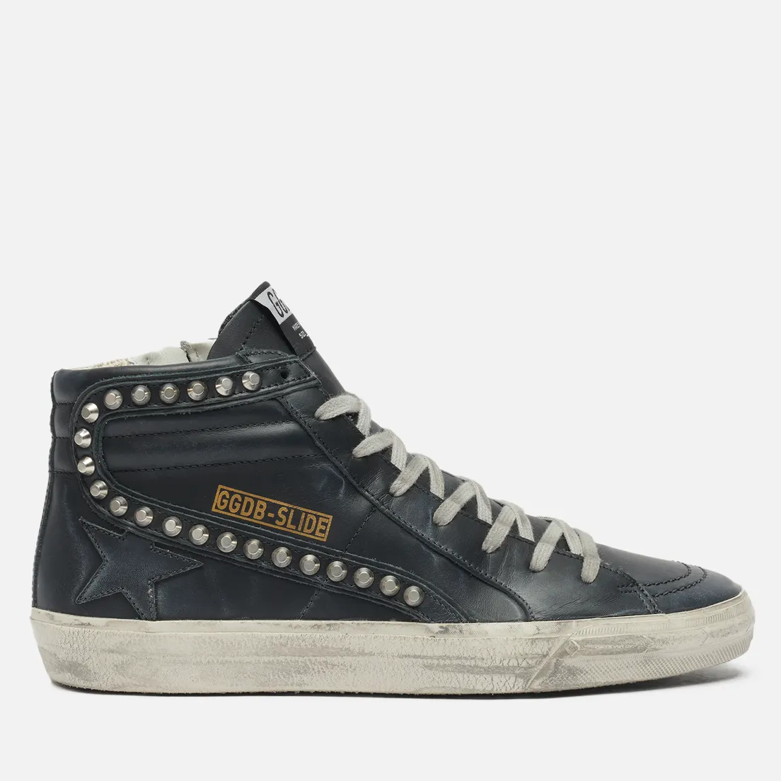 Golden Goose Мужские кроссовки Slide Classic Leather Studs