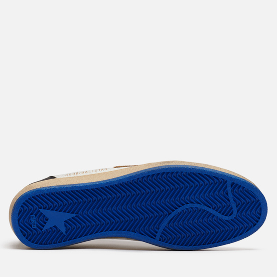 Мужские кроссовки Golden Goose Ball Star Crack/Suede Star White/Elk Brown/Black