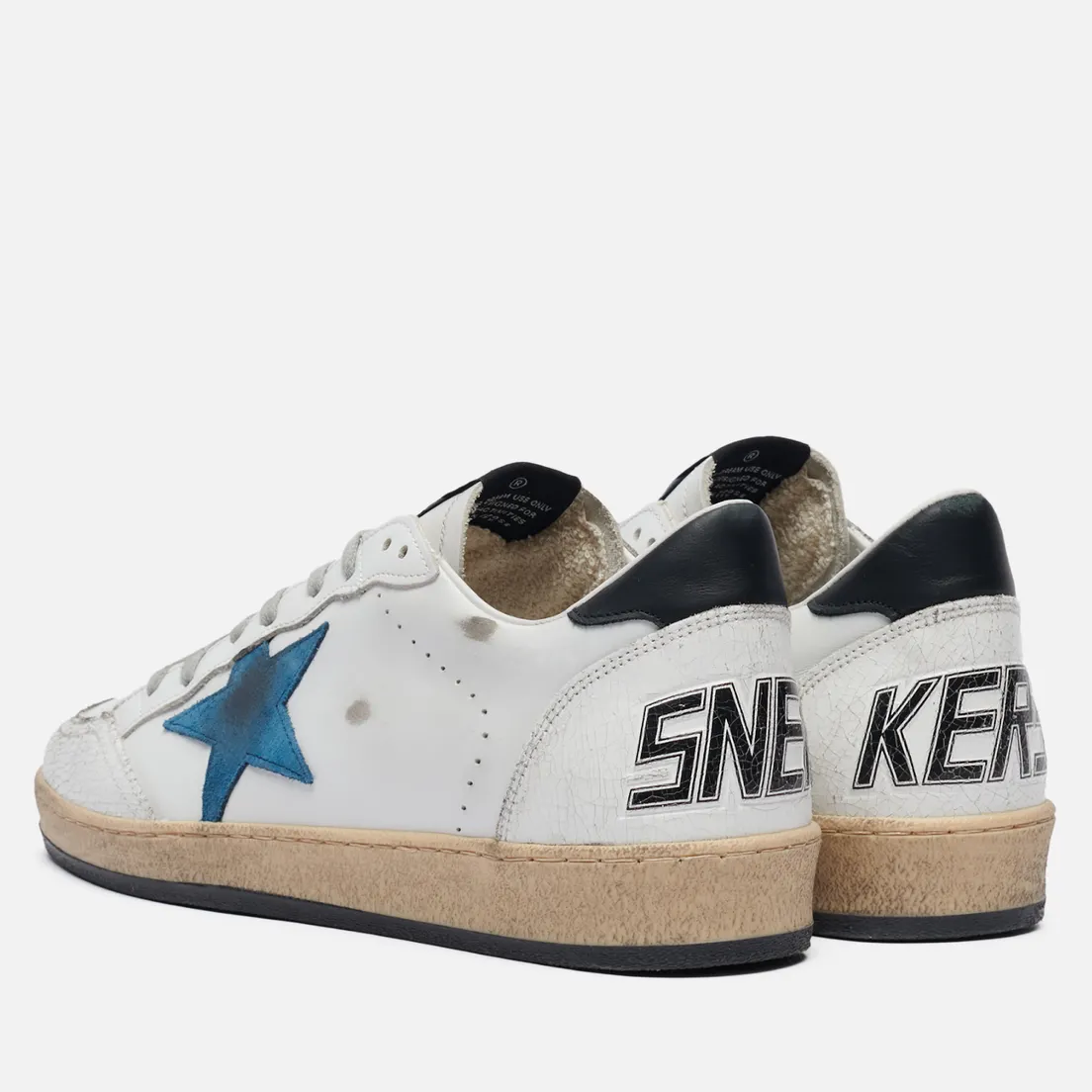 Golden Goose Мужские кроссовки Ball Star Crack Toe Leather/Suede Star