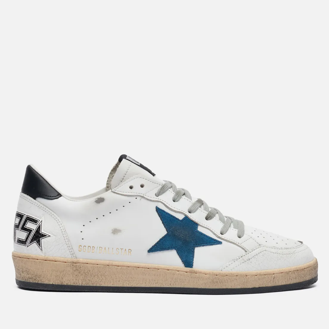 Golden Goose Мужские кроссовки Ball Star Crack Toe Leather/Suede Star