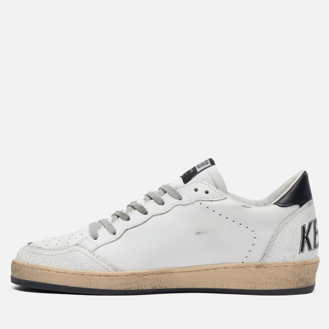 Golden Goose Мужские кроссовки Ball Star Crack Toe Leather/Suede Star