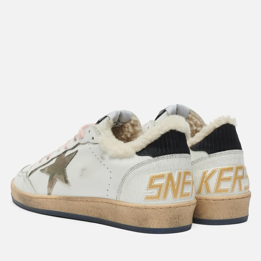 Golden Goose Мужские кроссовки Ball Star Leather/Camouflage Denim Star