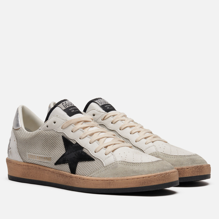 Мужские кроссовки Golden Goose Ball Star Suede Star, цвет белый, размер 41 EU