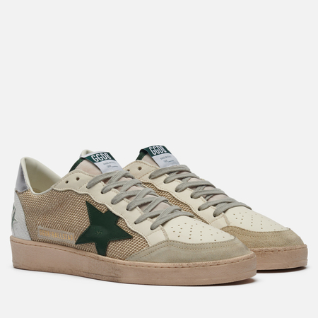 Мужские кроссовки Golden Goose Ball Star Leather Star, цвет бежевый, размер 42 EU