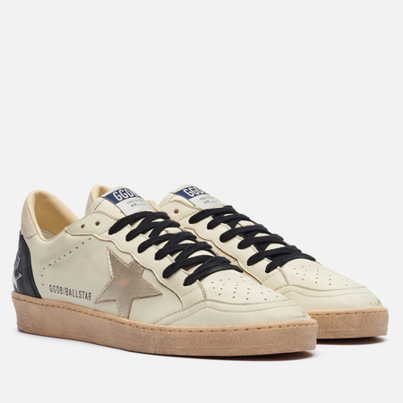 Мужские кроссовки Golden Goose Ball Star Laminated Star, цвет бежевый, размер 45 EU