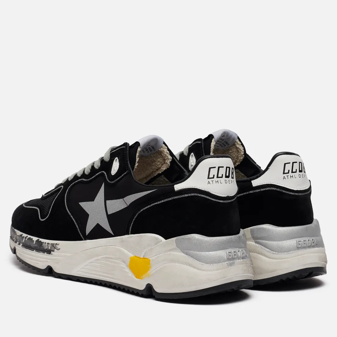 Golden Goose Мужские кроссовки Running Sole Lycra/Print Star