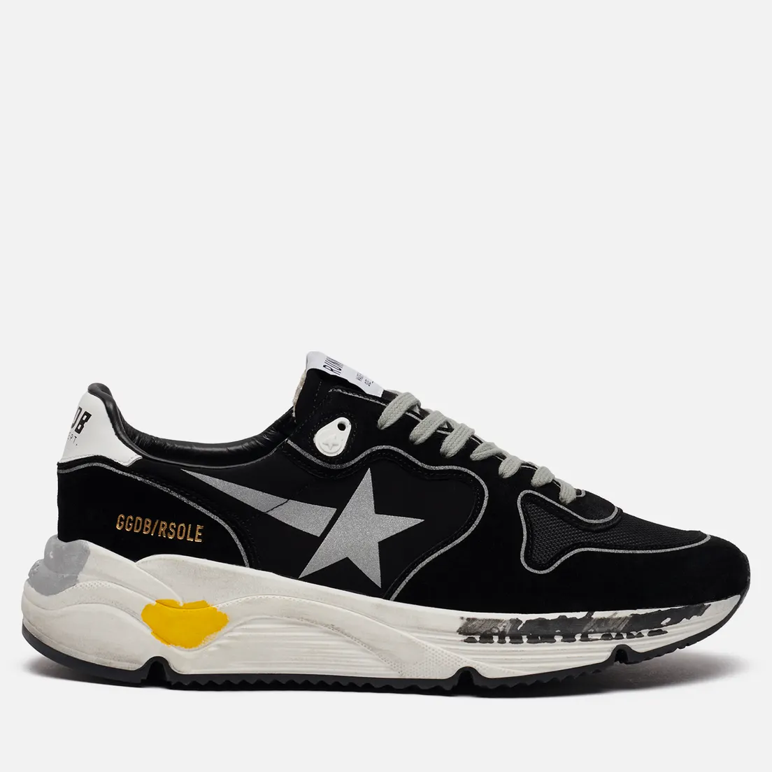 Golden Goose Мужские кроссовки Running Sole Lycra/Print Star