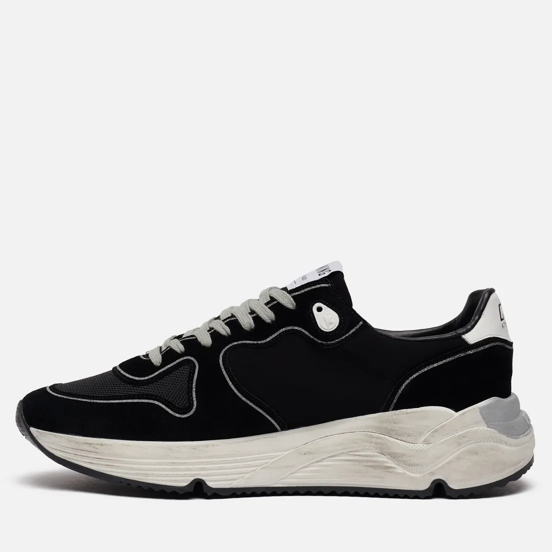 Golden Goose Мужские кроссовки Running Sole Lycra/Print Star