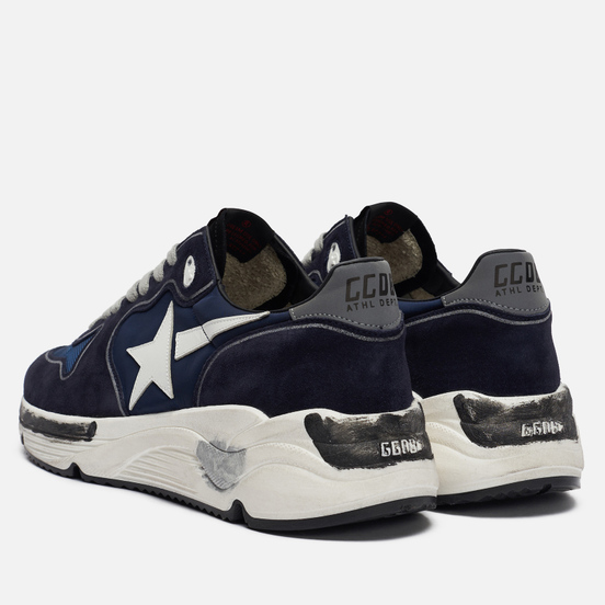 Мужские кроссовки Golden Goose Running Sole Nylon/Leather Star Navy/Deep Blue/White/Silver