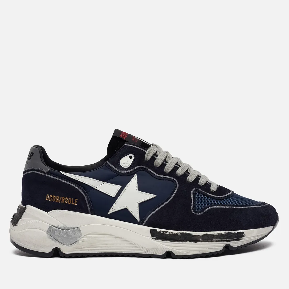 Golden Goose Мужские кроссовки Running Sole Nylon/Leather Star