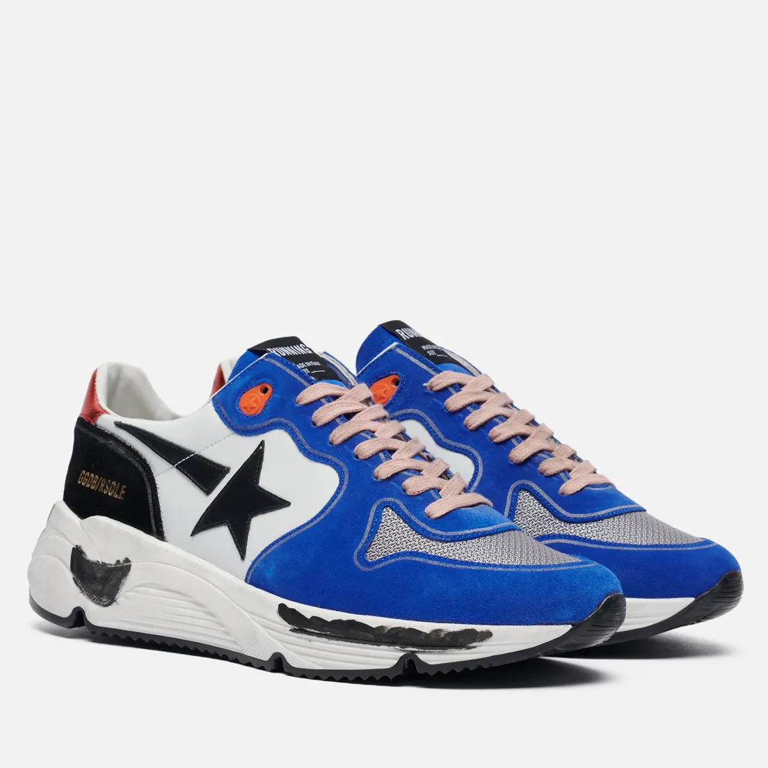 Golden Goose Мужские кроссовки Running Sole Leather/Leather Star