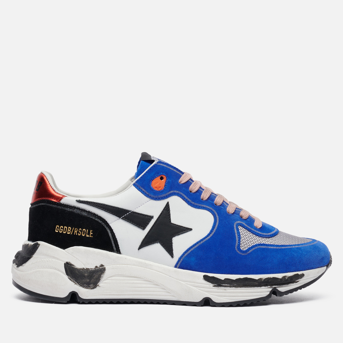 Golden Goose Мужские кроссовки Running Sole Leather/Leather Star