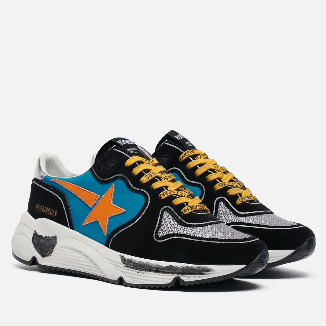 Golden Goose Мужские кроссовки Running Sole Leather/Leather Star