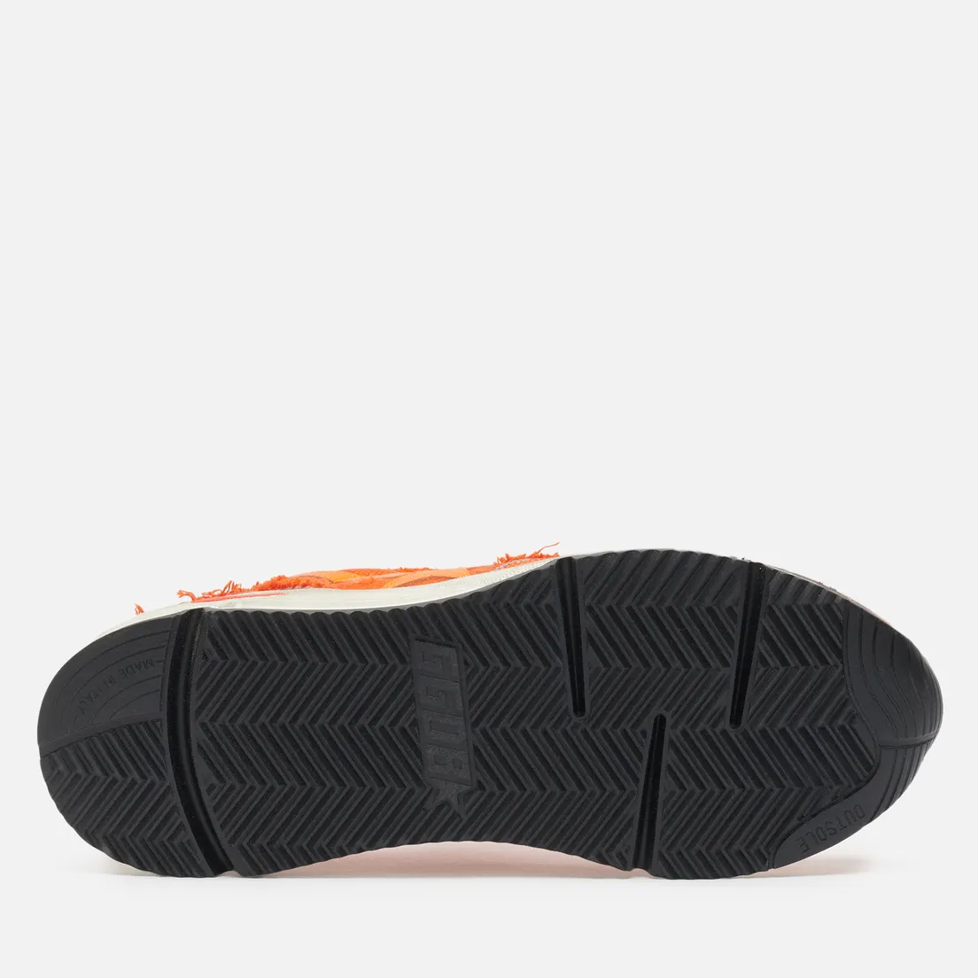 Golden Goose Мужские кроссовки Running Sole Faryed Canvas/Leather Star