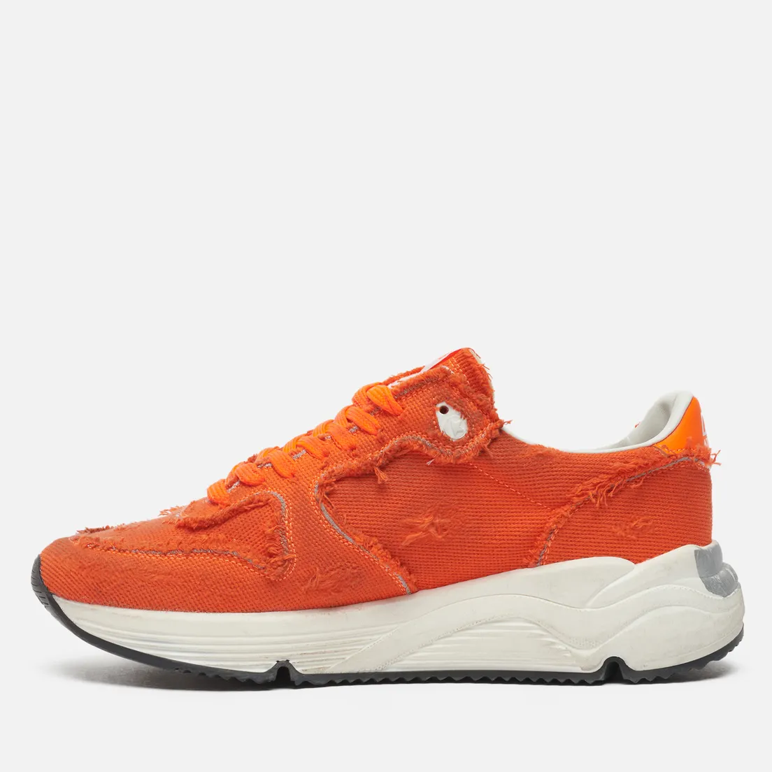 Golden Goose Мужские кроссовки Running Sole Faryed Canvas/Leather Star